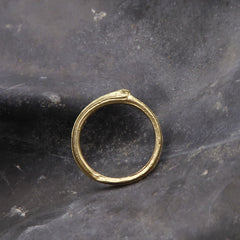 schlichter-handgefertigter-astring-mit-feiner-zarter-struktur-von-echten-aestchen-abgeformt-auf-der-oberseite-befindet-sich-ein-blattansatz-in-vierzehn-karat-gelbgold-aus-unserer-goldschmiede-in-frankfurt-auch-in-fairtrade-gold-oder-fairmined-silber-erhaeltlich-breite-des-rings-ca-drei-millimeter-der-ring-eignet-sich-auch-als-ausgefallener-verlobungsring